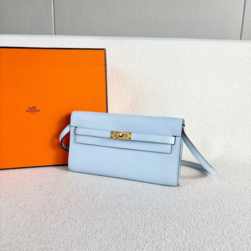 ️Hermes Kelly to go肩背斜背包 霧霾藍 金扣 epsom皮 20.5*12*3 99新配件盒子 肩帶 塵袋 購證-6