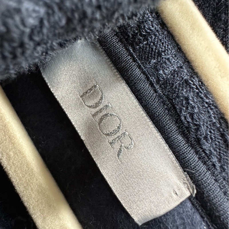 DIOR 迪奧 黑色老花滿印毛巾帽衫衛衣 男女同款 XXS碼-2