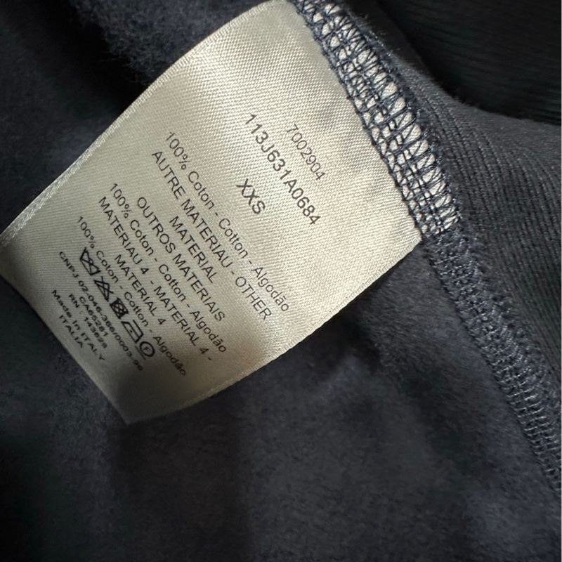 DIOR 迪奧 黑色老花滿印毛巾帽衫衛衣 男女同款 XXS碼-3