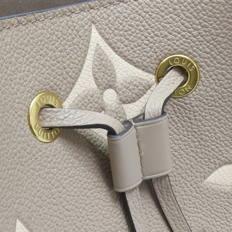 9成新 LOUIS VUITTON LV 灰色 原花牛皮 NeoNoe MM 肩背包 M45555-7