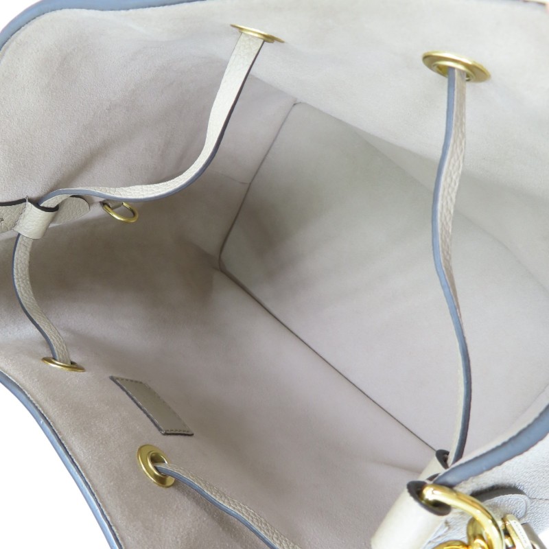 9成新 LOUIS VUITTON LV 灰色 原花牛皮 NeoNoe MM 肩背包 M45555-8