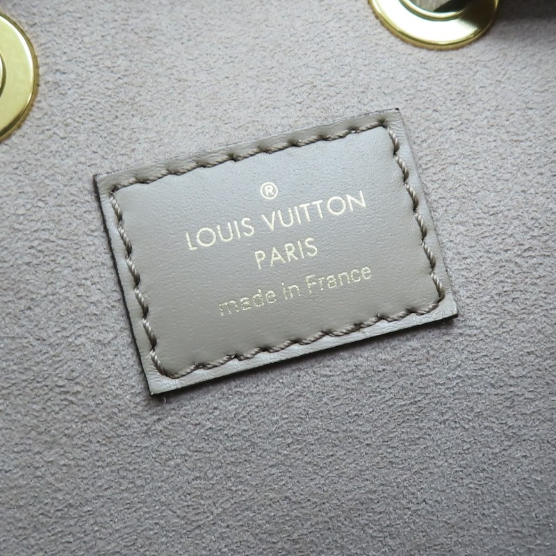 9成新 LOUIS VUITTON LV 灰色 原花牛皮 NeoNoe MM 肩背包 M45555-9