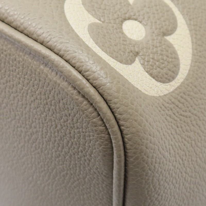 9成新 LOUIS VUITTON LV 灰色 原花牛皮 NeoNoe MM 肩背包 M45555-11