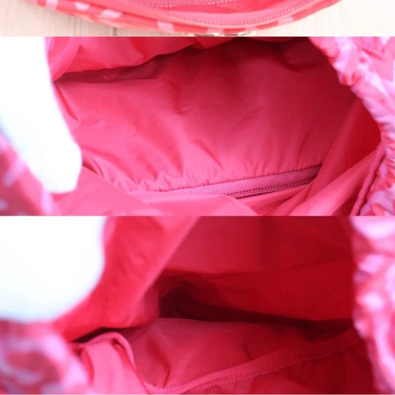 「JL精品代購」98新 Chanel香奈兒Coco Neige 粉紅尼龍雙肩包 Ic芯片款-15