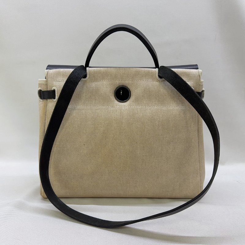 HERMES 熊貓雙袋Herbag 31帆布包-1