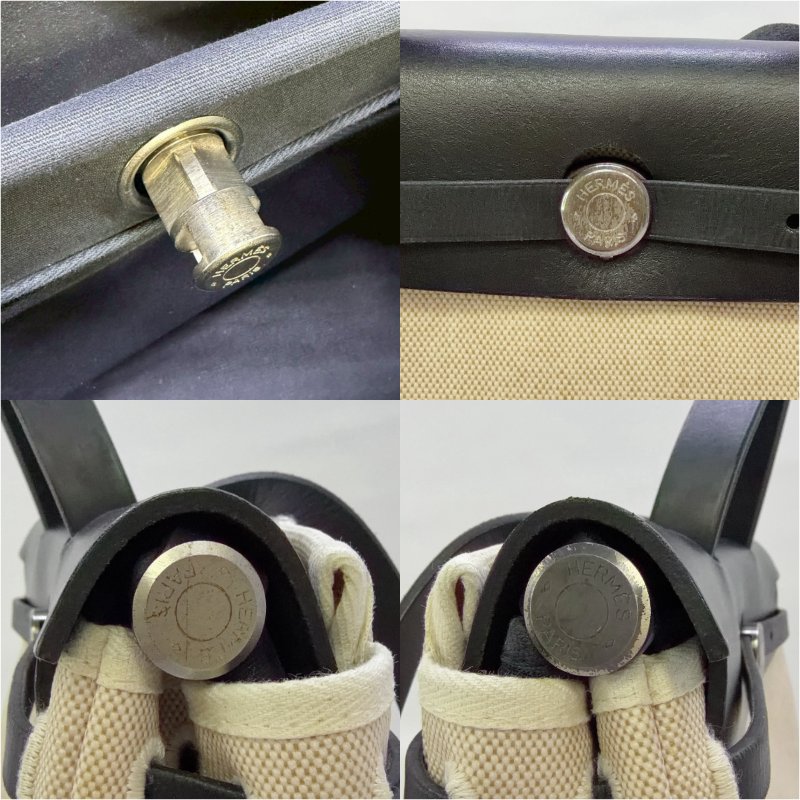 HERMES 熊貓雙袋Herbag 31帆布包-4