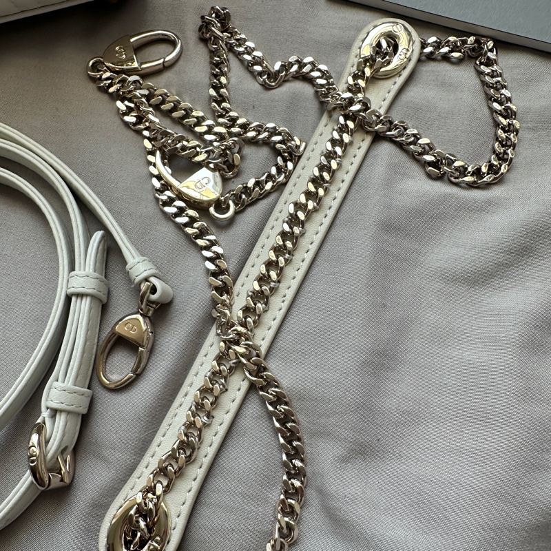 ✨【全新大全套可送禮】白金超mini Lady Dior 黛妃包 ✨ 有購證附件齊全 + 獨家加送鏈帶！-12