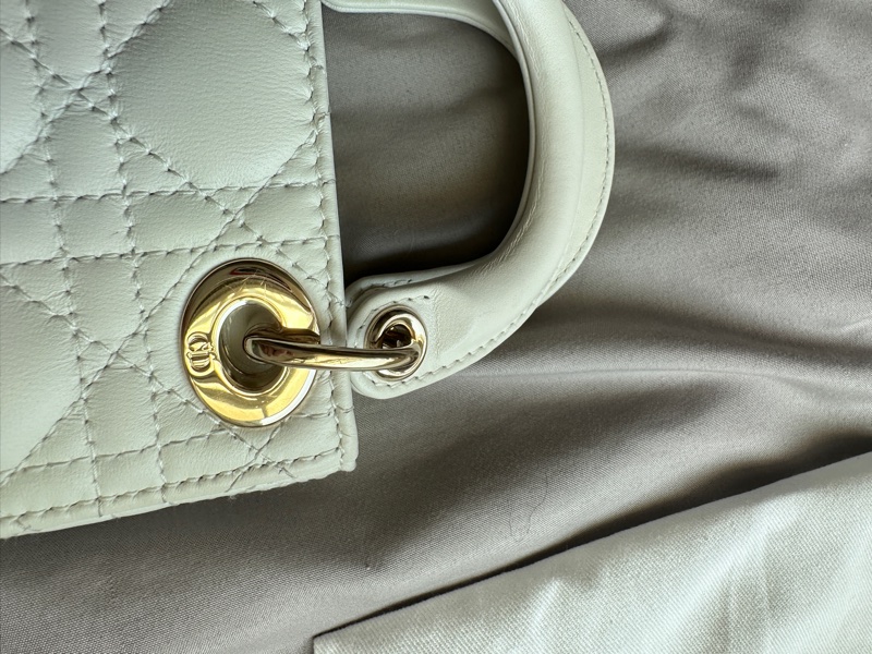 ✨【全新大全套可送禮】白金超mini Lady Dior 黛妃包 ✨ 有購證附件齊全 + 獨家加送鏈帶！-28