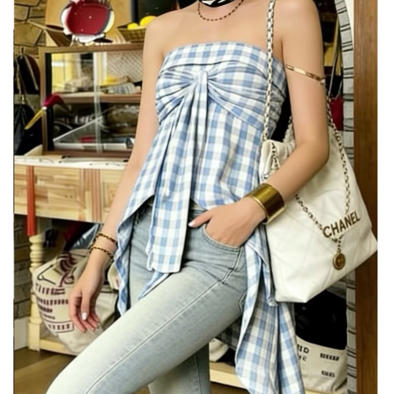 CHANEL香奈兒22Bag小號 附:同色系小包 白金垃圾袋 芯片款-0