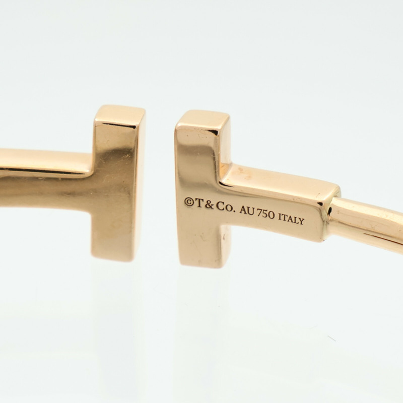 TIFFANY＆CO 18K玫瑰金T Wire Diamond Bracelet鑽石手鐲-5