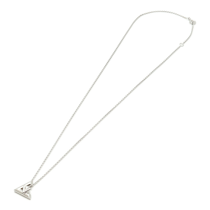 LOUIS VUITTON 18K白金Volt One鑽石項鍊-7