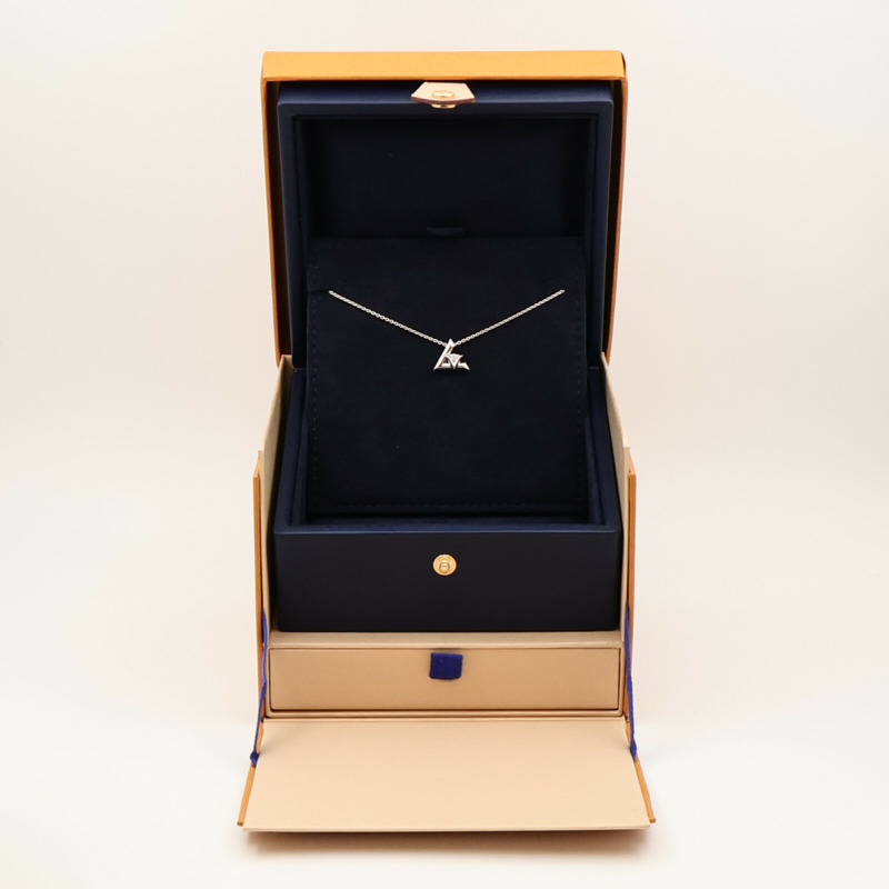 LOUIS VUITTON 18K白金Volt One鑽石項鍊-9