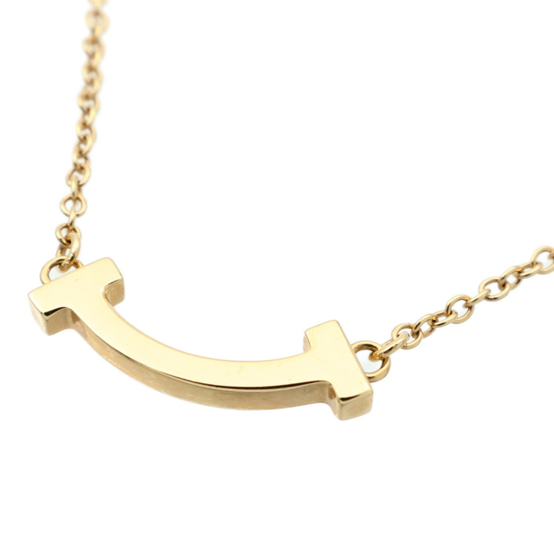 TIFFANY＆CO 18K黃金T-Smile Necklace Mini項鍊-2