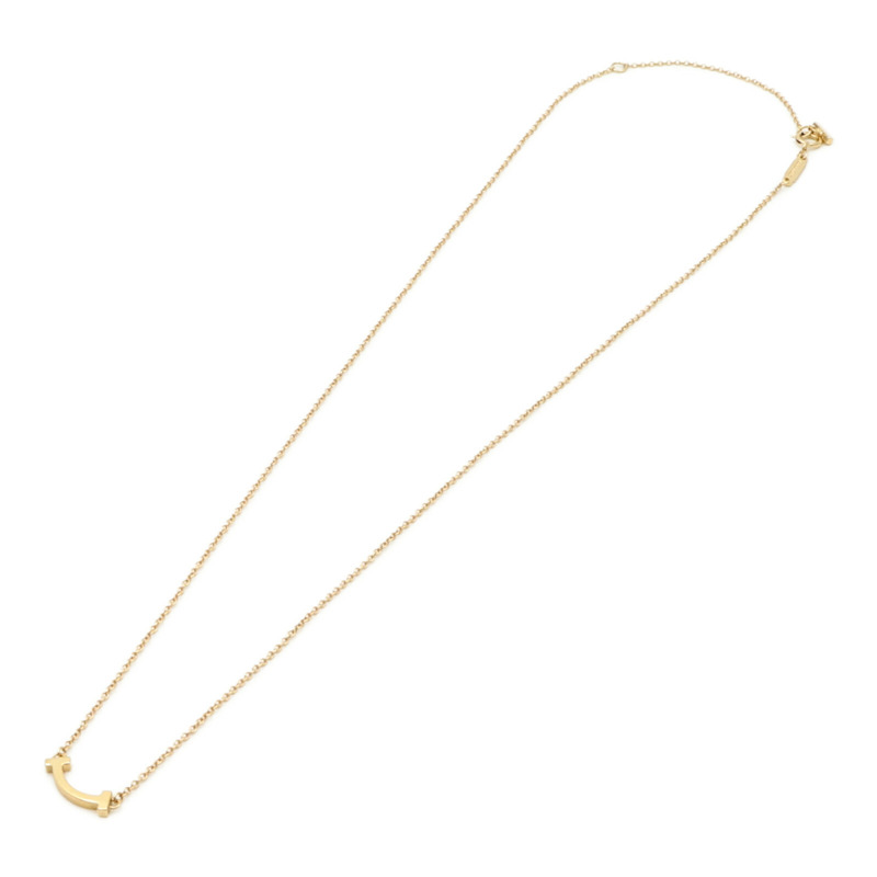 TIFFANY＆CO 18K黃金T-Smile Necklace Mini項鍊-6