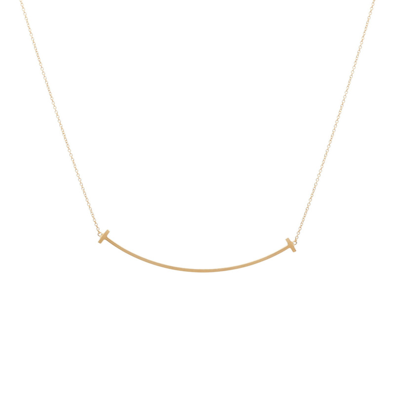 TIFFANY&CO 18K玫瑰金T-Smile Necklace項鏈-1