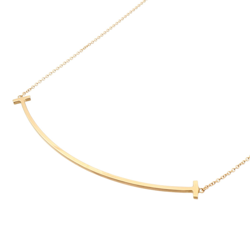 TIFFANY&CO 18K玫瑰金T-Smile Necklace項鏈-2