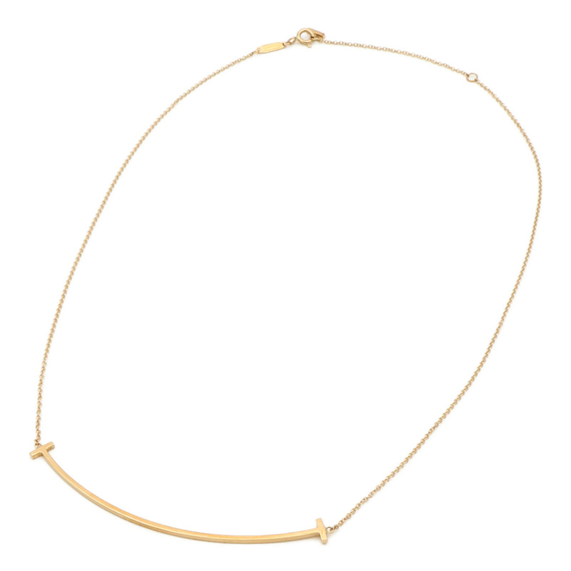 TIFFANY&CO 18K玫瑰金T-Smile Necklace項鏈-7