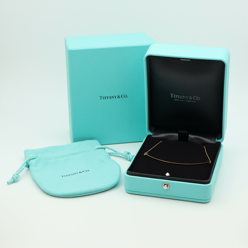 TIFFANY&CO 18K玫瑰金T-Smile Necklace項鏈-9