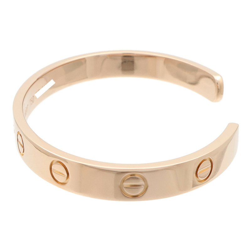 CARTIER 18K玫瑰金Love Bangle Open手鐲Cartier#16-1