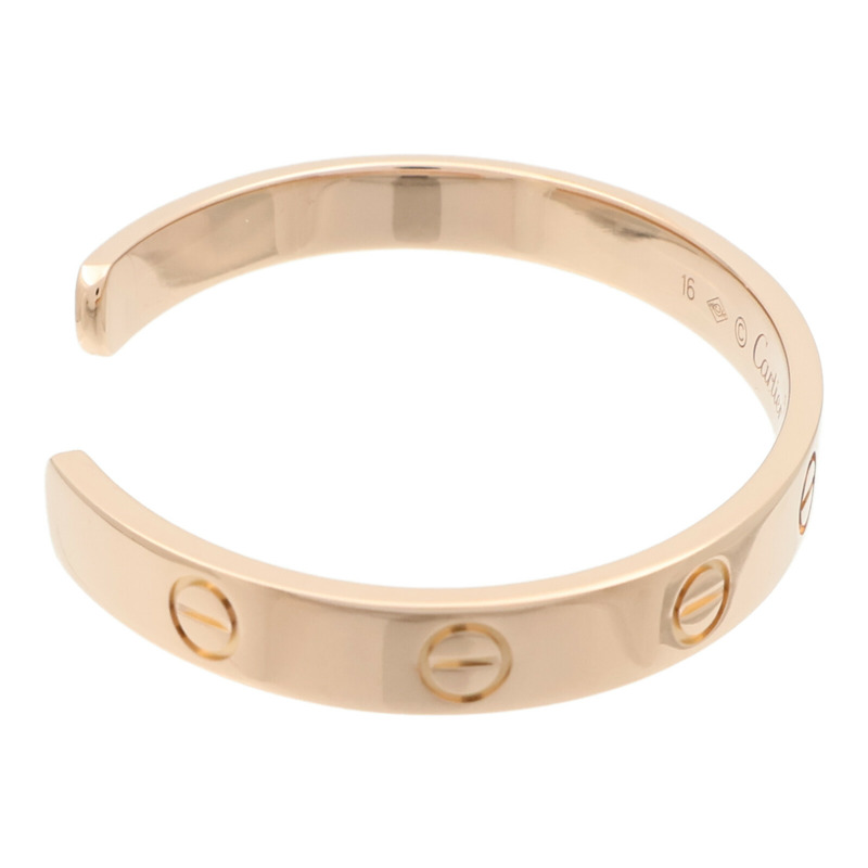 CARTIER 18K玫瑰金Love Bangle Open手鐲Cartier#16-2