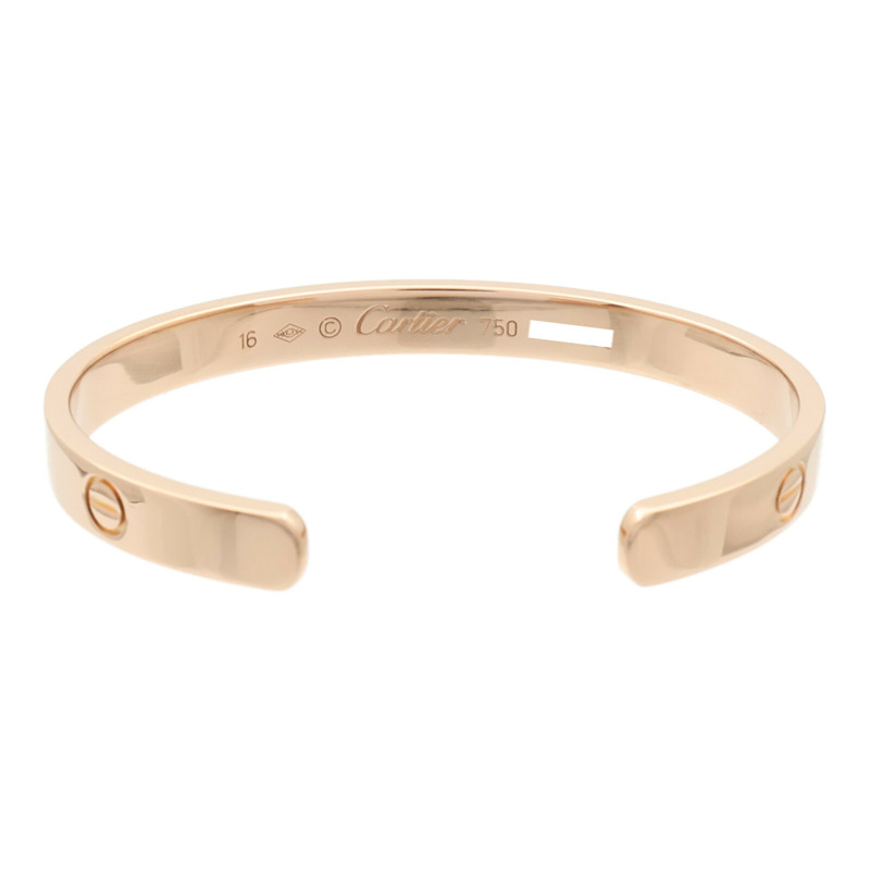 CARTIER 18K玫瑰金Love Bangle Open手鐲Cartier#16-3