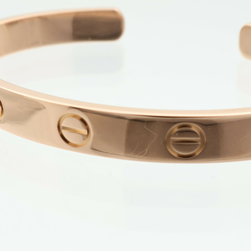 CARTIER 18K玫瑰金Love Bangle Open手鐲Cartier#16-4