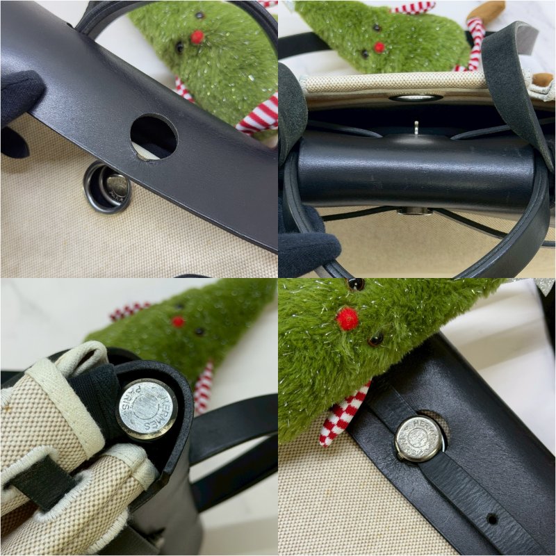 HERMES 雙袋Herbag 31帆布包-5