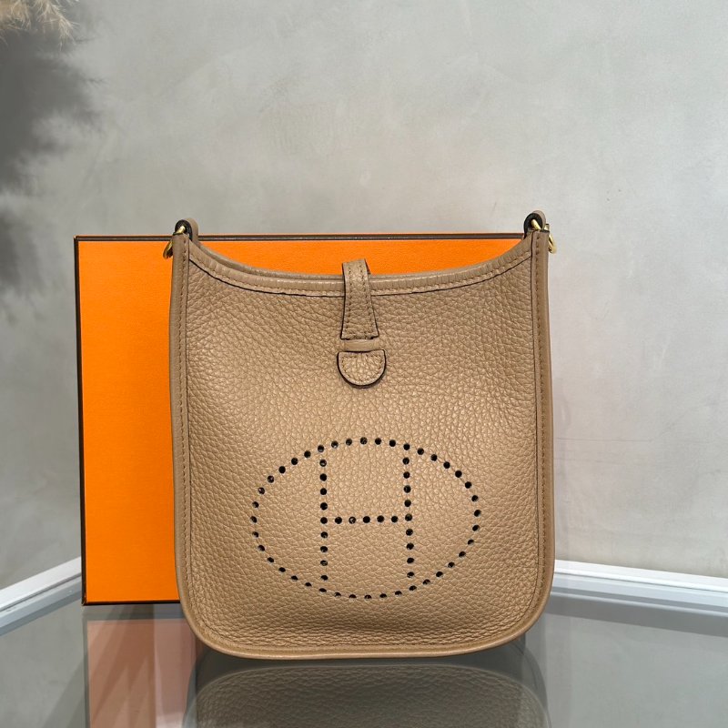 HERMES Mini evelyne - 奶茶金 U-0