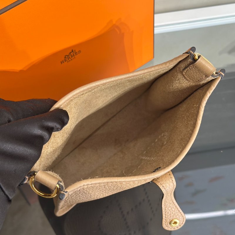 HERMES Mini evelyne - 奶茶金 U-5