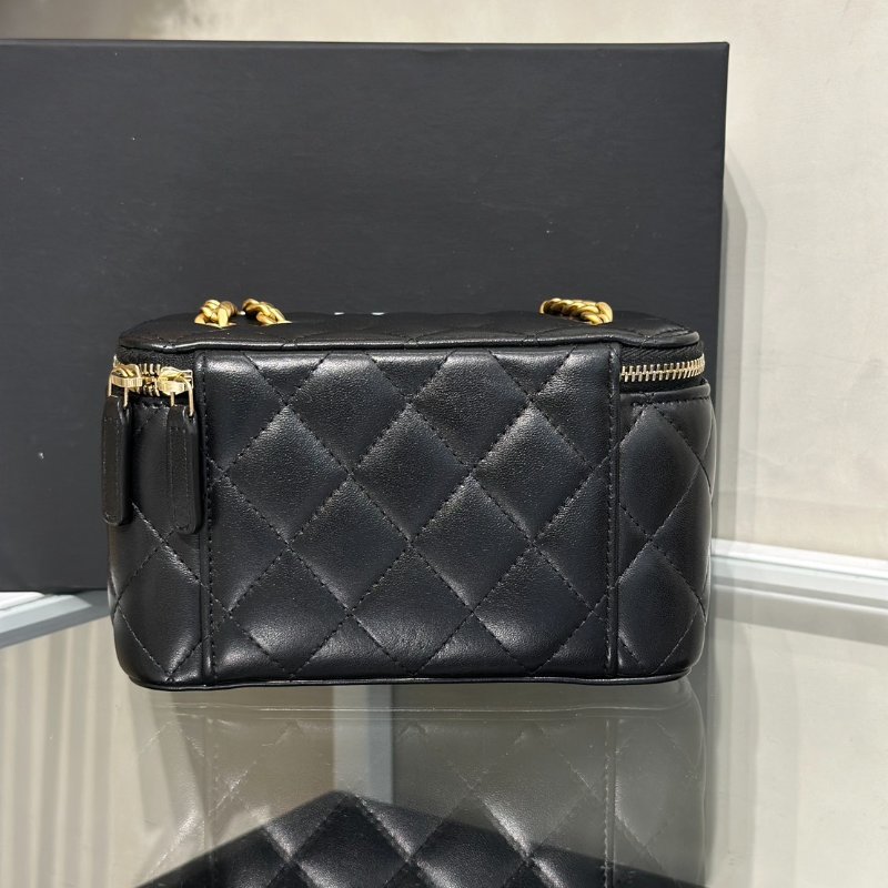 CHANEL 22K金柱調節釦長盒子 - 黑金-4