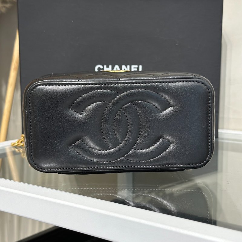 CHANEL 22K金柱調節釦長盒子 - 黑金-5