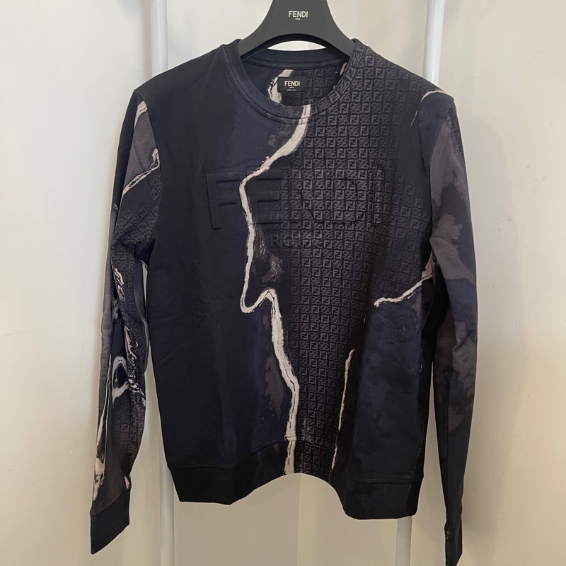 FENDI芬迪圓領長袖 衛衣 男款 黑色-2