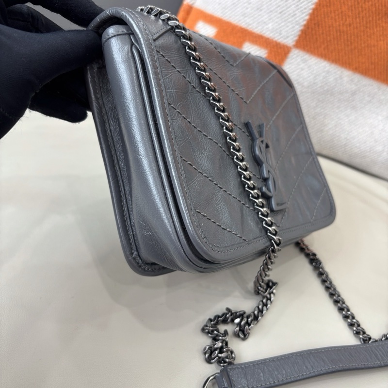 YSL 灰色Niki鏈條包-2