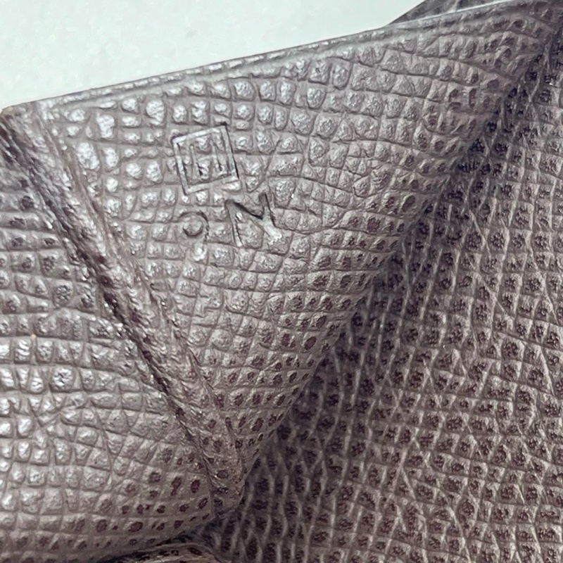 Vintage 愛馬仕 罕見三折 Hermès Bearn H 經典長夾 Epsom 黑色 銀釦 簡約耐看-4