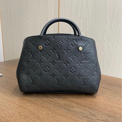 Louis Vuitton/路易威登 黑色全皮 蒙田 BB