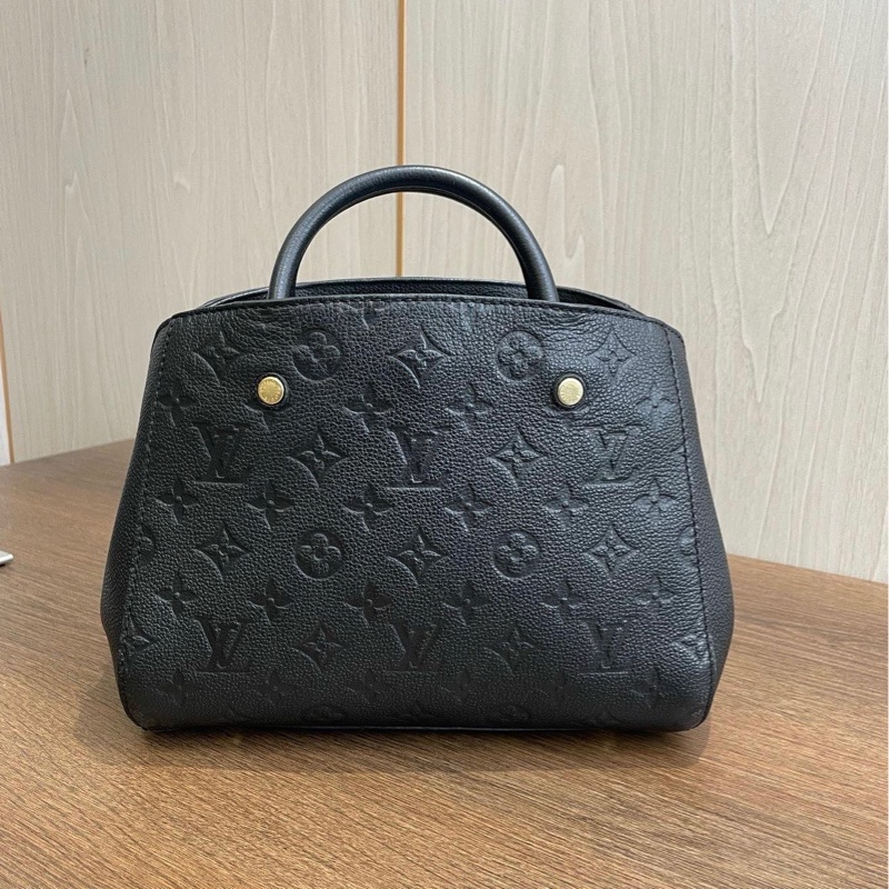 Louis Vuitton/路易威登 黑色全皮 蒙田 BB-1