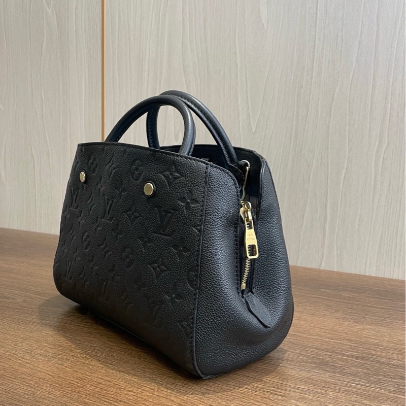 Louis Vuitton/路易威登 黑色全皮 蒙田 BB-2
