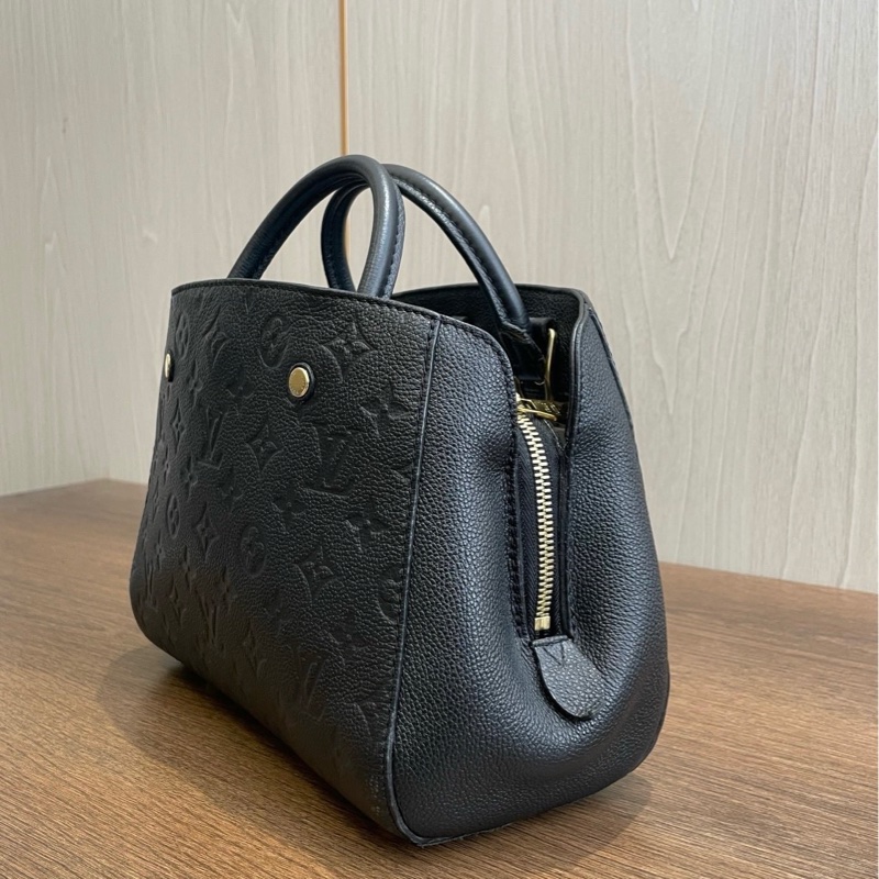 Louis Vuitton/路易威登 黑色全皮 蒙田 BB-3