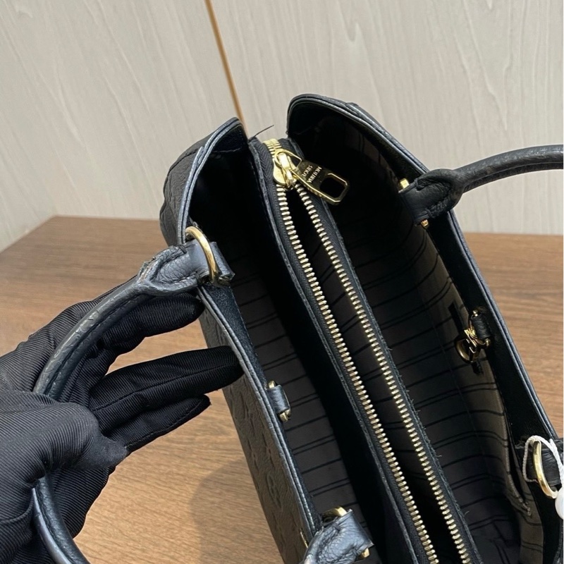 Louis Vuitton/路易威登 黑色全皮 蒙田 BB-5