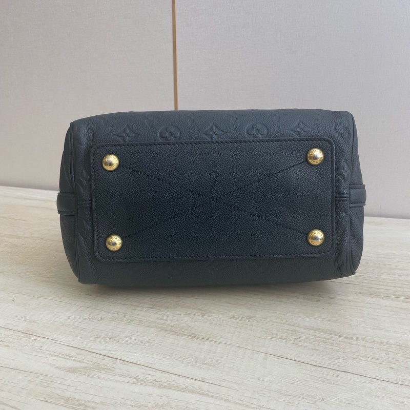 Louis Vuitton/路易威登，全皮藍色壓紋speedy25-2