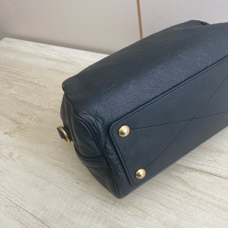 Louis Vuitton/路易威登，全皮藍色壓紋speedy25-6