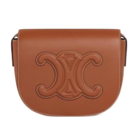 Celine 女士 FOLCO CUIR TRIOMPHE光滑牛皮革手袋均碼碼常規、18.5 X 7 X 15CM