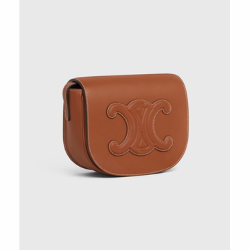 Celine 女士 FOLCO CUIR TRIOMPHE光滑牛皮革手袋均碼碼常規、18.5 X 7 X 15CM-1