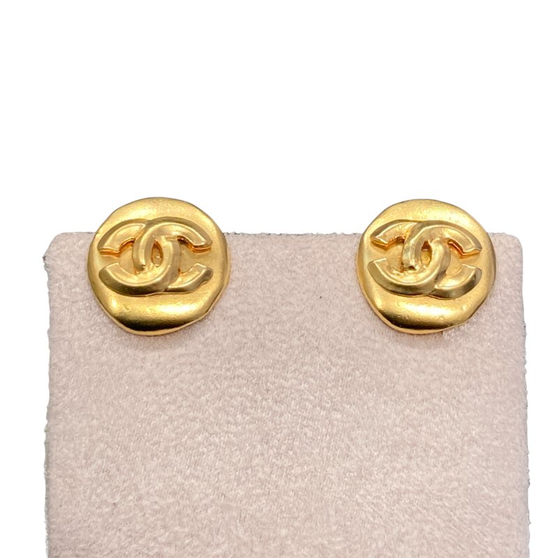 CHANEL 香奈兒 06632 鍍金雙C耳夾-0