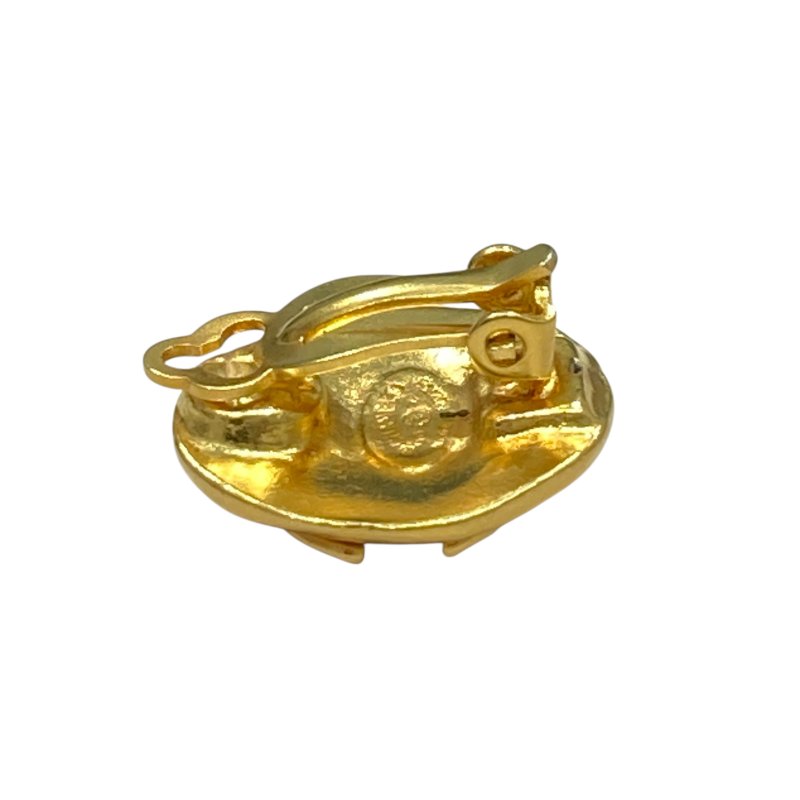 CHANEL 香奈兒 06632 鍍金雙C耳夾-3