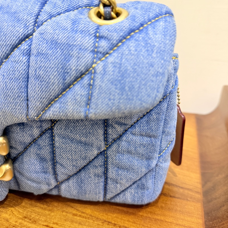 未使用品✨COACH TABBY 26 絎縫單肩手袋 牛仔翻蓋包-5