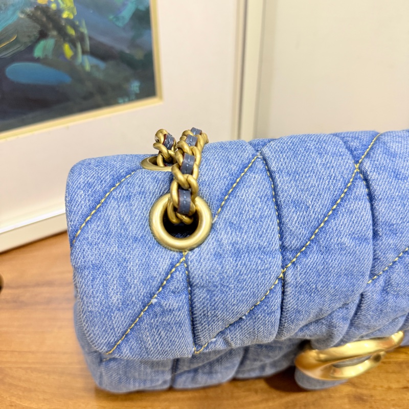 未使用品✨COACH TABBY 26 絎縫單肩手袋 牛仔翻蓋包-6