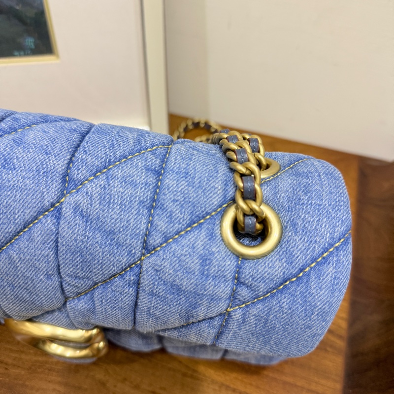 未使用品✨COACH TABBY 26 絎縫單肩手袋 牛仔翻蓋包-7