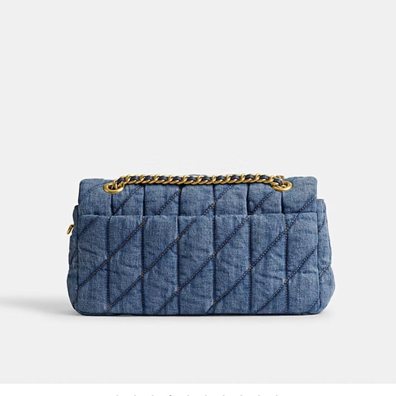 未使用品✨COACH TABBY 26 絎縫單肩手袋 牛仔翻蓋包-16