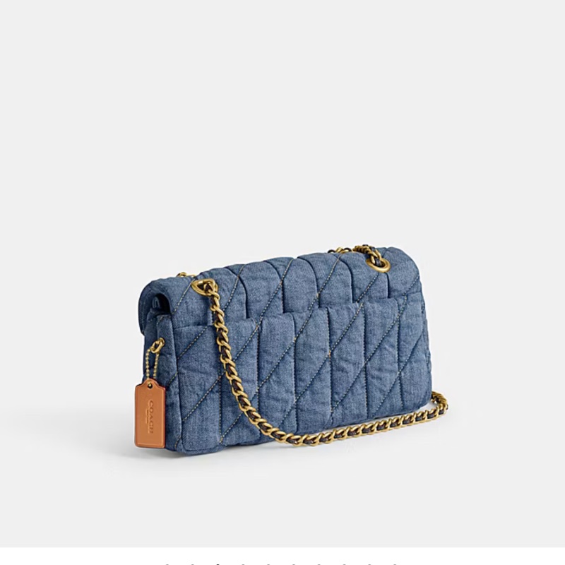 未使用品✨COACH TABBY 26 絎縫單肩手袋 牛仔翻蓋包-17